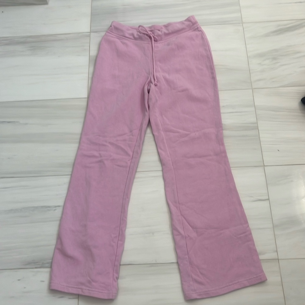 Playboy by PacSun Pink Low Rise Wide Leg Sweatpants